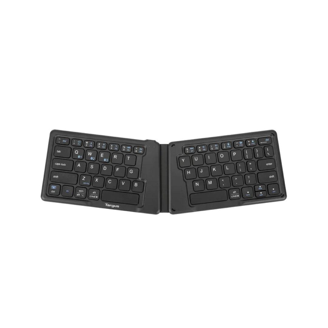 Targus - Clavier Bluetooth pliable, antibactérien, ergonomique, connectable à 3 appareils maximum, PC/Mac/Android/iOS (AKF003US)