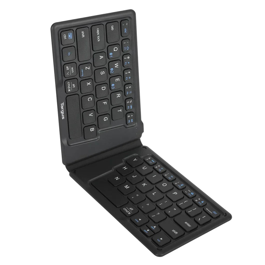 Targus - Clavier Bluetooth pliable, antibactérien, ergonomique, connectable à 3 appareils maximum, PC/Mac/Android/iOS (AKF003US)