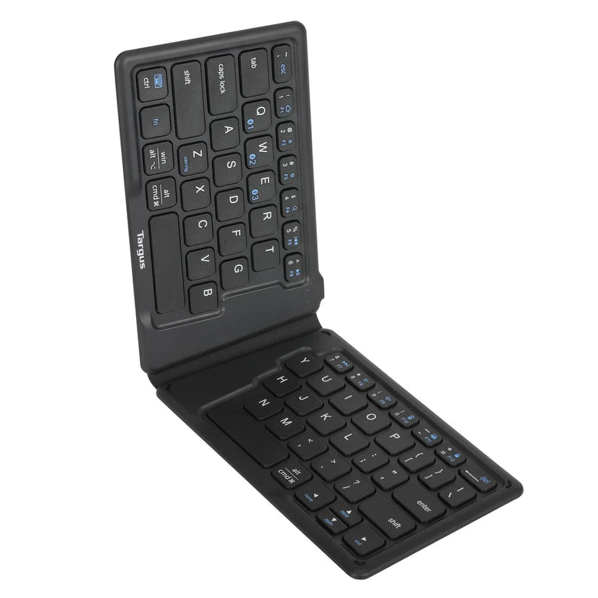 Targus - Clavier Bluetooth pliable, antibactérien, ergonomique, connectable à 3 appareils maximum, PC/Mac/Android/iOS (AKF003US)