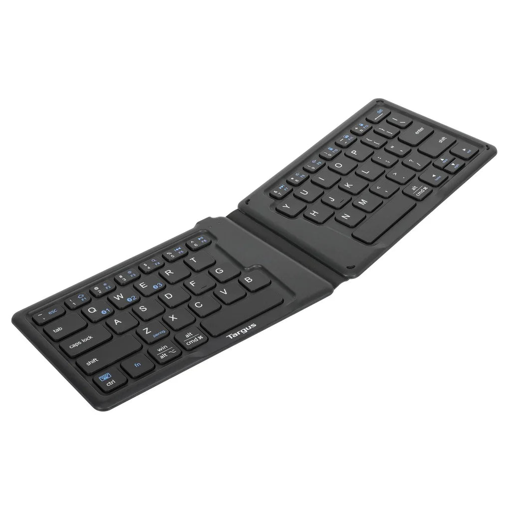 Targus - Clavier Bluetooth pliable, antibactérien, ergonomique, connectable à 3 appareils maximum, PC/Mac/Android/iOS (AKF003US)