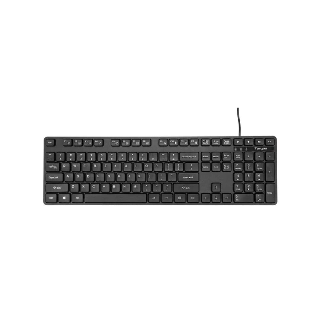 Targus - Keyboard Wired Full Size 108 Keys PC/Mac - Black (AKB30US)