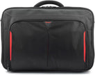Targus - Laptop Bag 17 - 18in Clamshell Case with Shoulder Strap - Black with Red Trim (CN418GL)