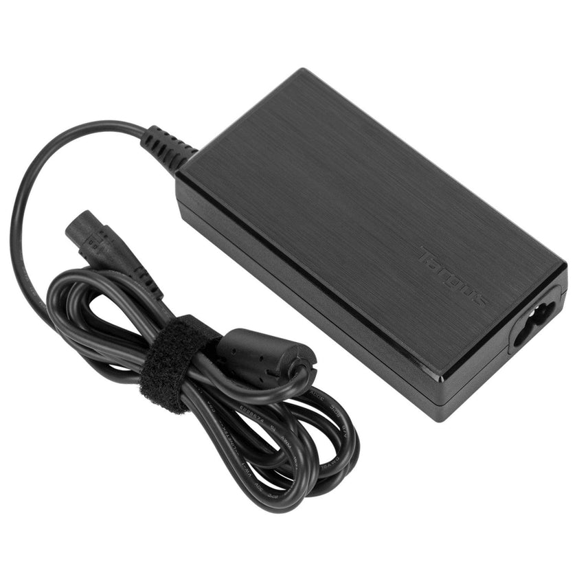 Targus - Adaptateur secteur universel pour ordinateur portable 90W semi-plat avec 5 embouts pour ordinateur portable - Noir