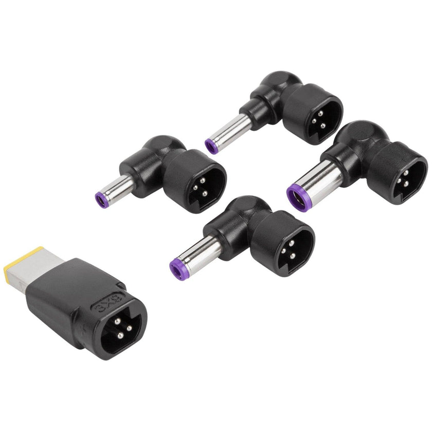 Targus - Adaptateur secteur universel pour ordinateur portable 90W semi-plat avec 5 embouts pour ordinateur portable - Noir