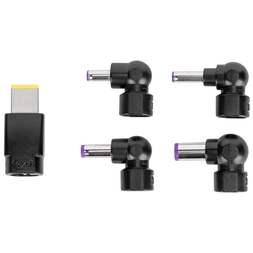 Targus - Adaptateur secteur universel pour ordinateur portable 90W semi-plat avec 5 embouts pour ordinateur portable - Noir