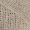 Greige Waffle Extended Throw