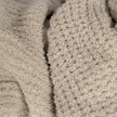 Greige Waffle Extended Throw