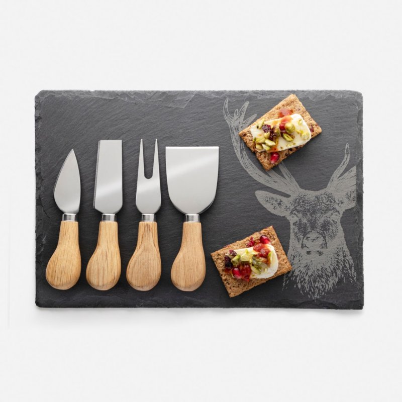 Taylor's Eye Witness - 4Pc Cheese Set W/Board