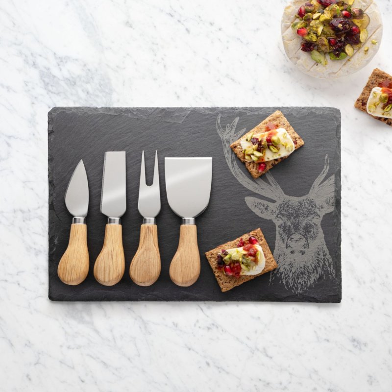 Taylor's Eye Witness - 4Pc Cheese Set W/Board