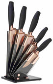 Taylor's Eye Witness - 5Pc Brooklyn Rose Gold Titanium Fan Shaped Knife Block