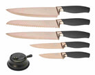 Taylor's Eye Witness - 5Pc Brooklyn Rose Gold Titanium Presentation Box Set - With Bonus Knife Sharpener