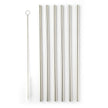 Taylor's Eye Witness - 6Pcs Stainless Steelstraws With Cleaner - 6Xstraight 21.5Cm Stainless Steel