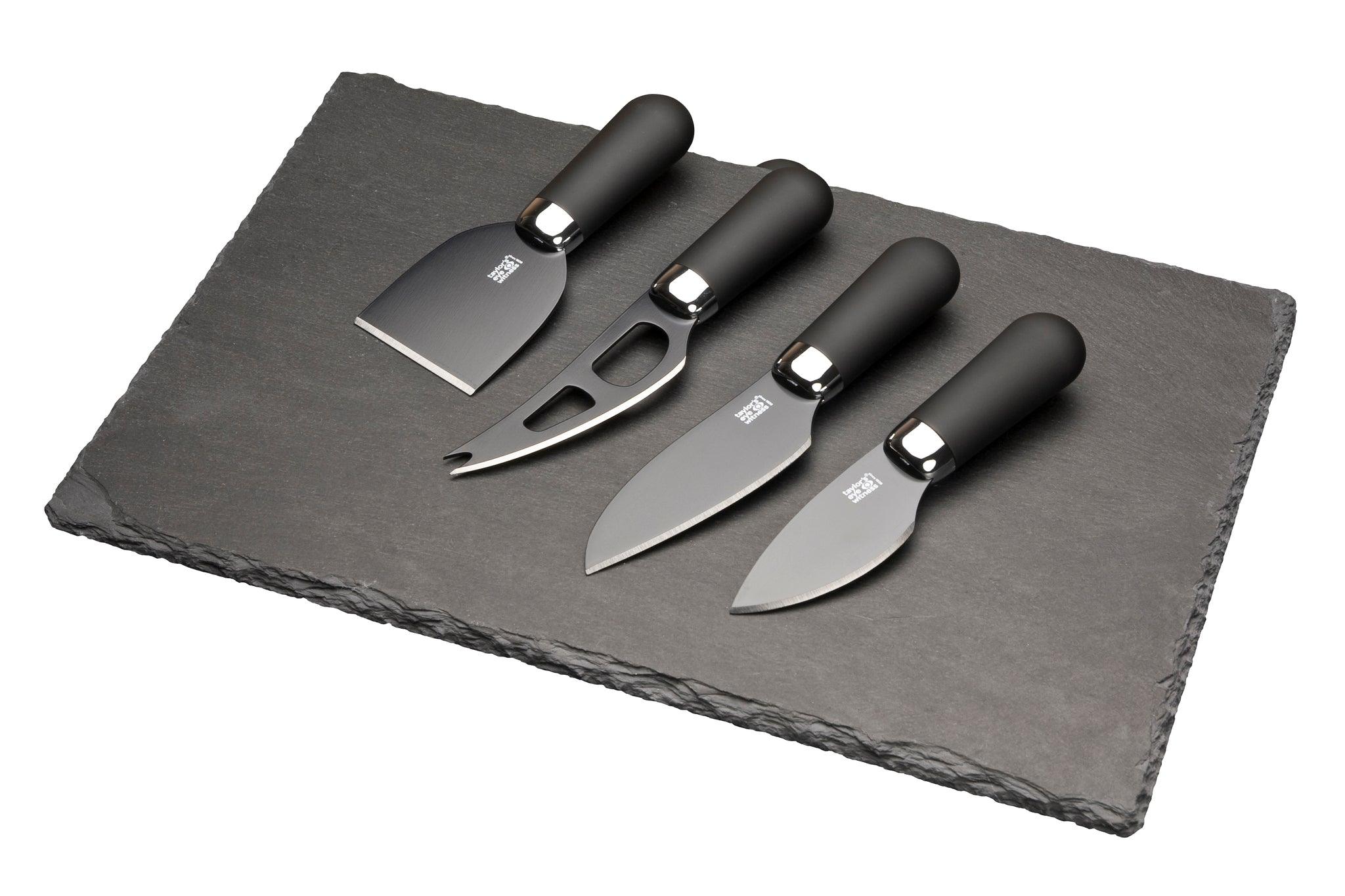 Taylor's Eye Witness - Brooklyn Chrome Cheese Set W/Slate Board