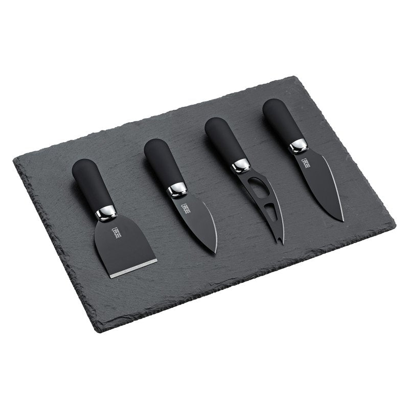 Taylor's Eye Witness - Brooklyn Chrome Cheese Set W/Slate Board