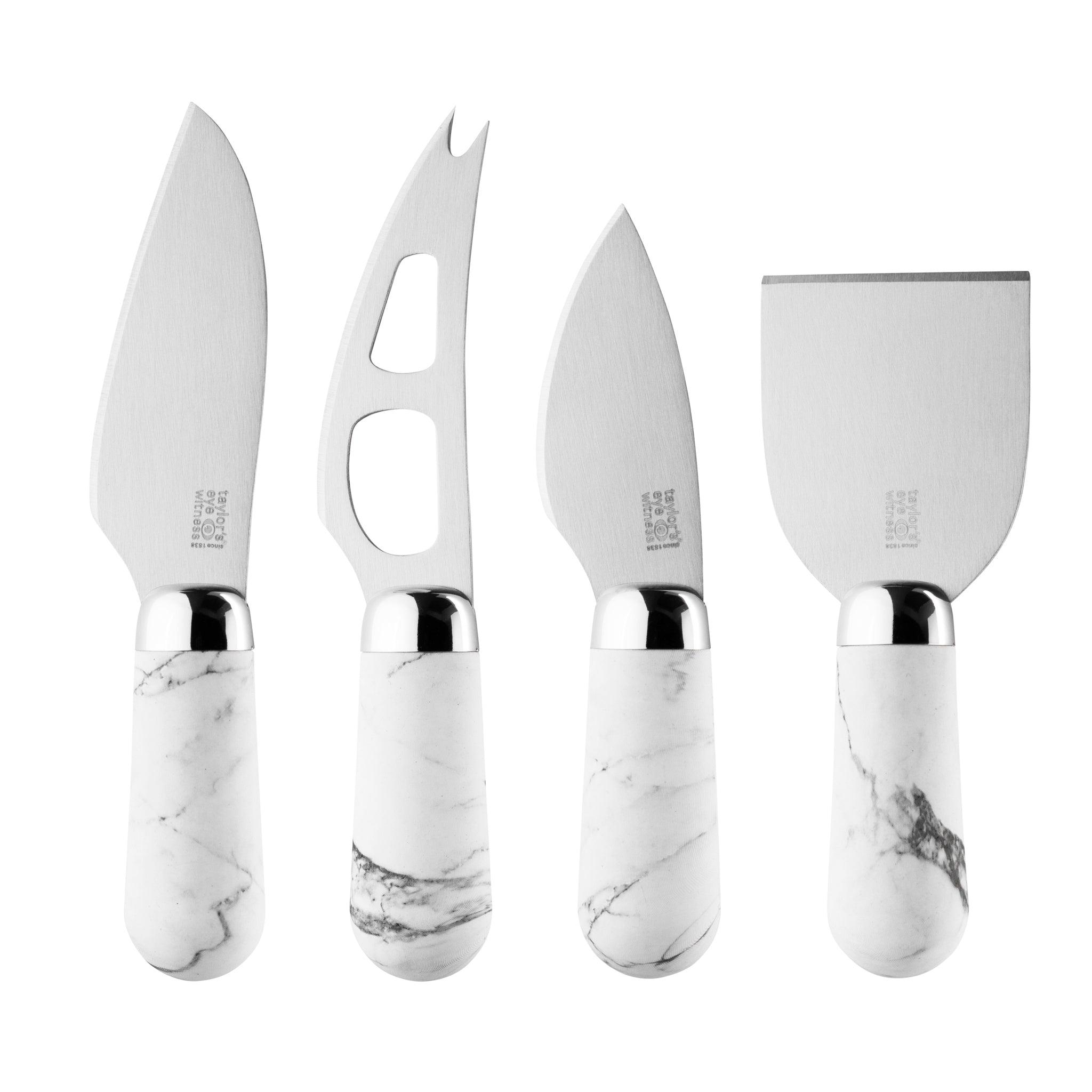Taylor's Eye Witness - Cheese Knife (Set of 4) Marble & Steel Brooklyn