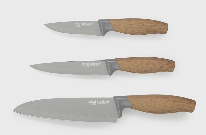 Taylor's Eye Witness - Kitchen Knife Set/3 Brooklyn Beech