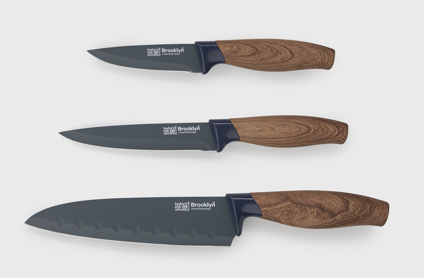 Taylor's Eye Witness - Kitchen Knife Set/3 Brooklyn Walnut
