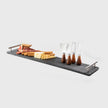 Taylor's Eye Witness - Slate Charcuterie Brd S/S Handles & (Set of 4) Cheese Knives