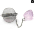 Tea Filter Natural Raw Gemstone Filter Ball Stew Ingredients Ball Stainless Steel