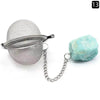 Tea Filter Natural Raw Gemstone Filter Ball Stew Ingredients Ball Stainless Steel