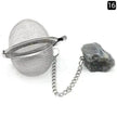 Tea Filter Natural Raw Gemstone Filter Ball Stew Ingredients Ball Stainless Steel