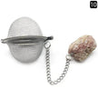 Tea Filter Natural Raw Gemstone Filter Ball Stew Ingredients Ball Stainless Steel