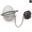 Tea Filter Natural Raw Gemstone Filter Ball Stew Ingredients Ball Stainless Steel