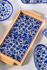 Floral Ceramic Serving Tray | Rectangular & Square - Handmade in Palestine