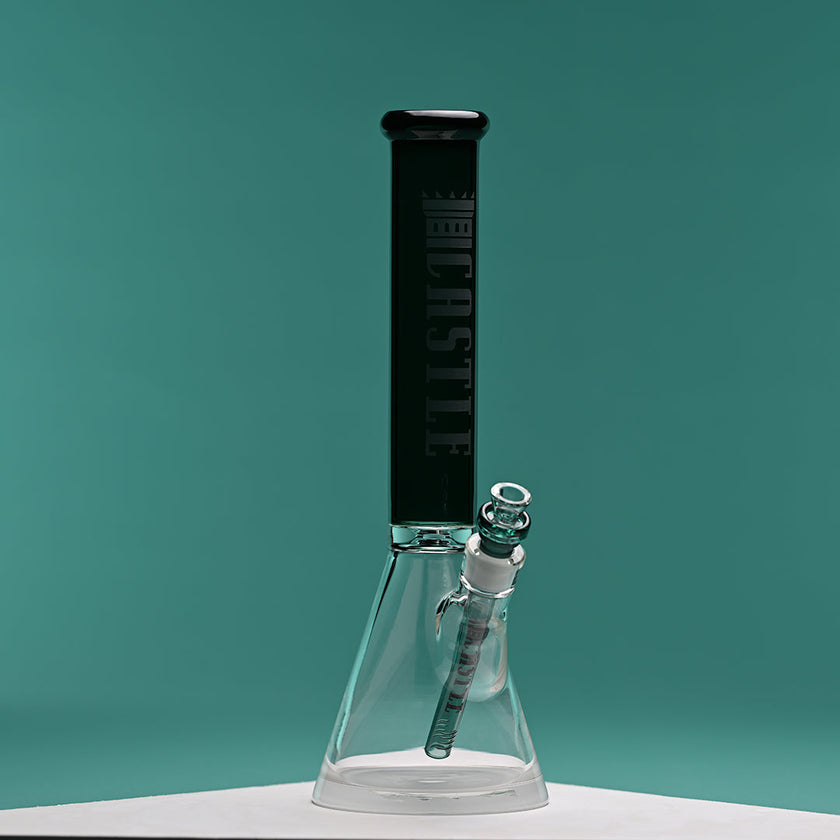 Colored Tube (16″) High-quality Borosilicate Glass Beaker Bong