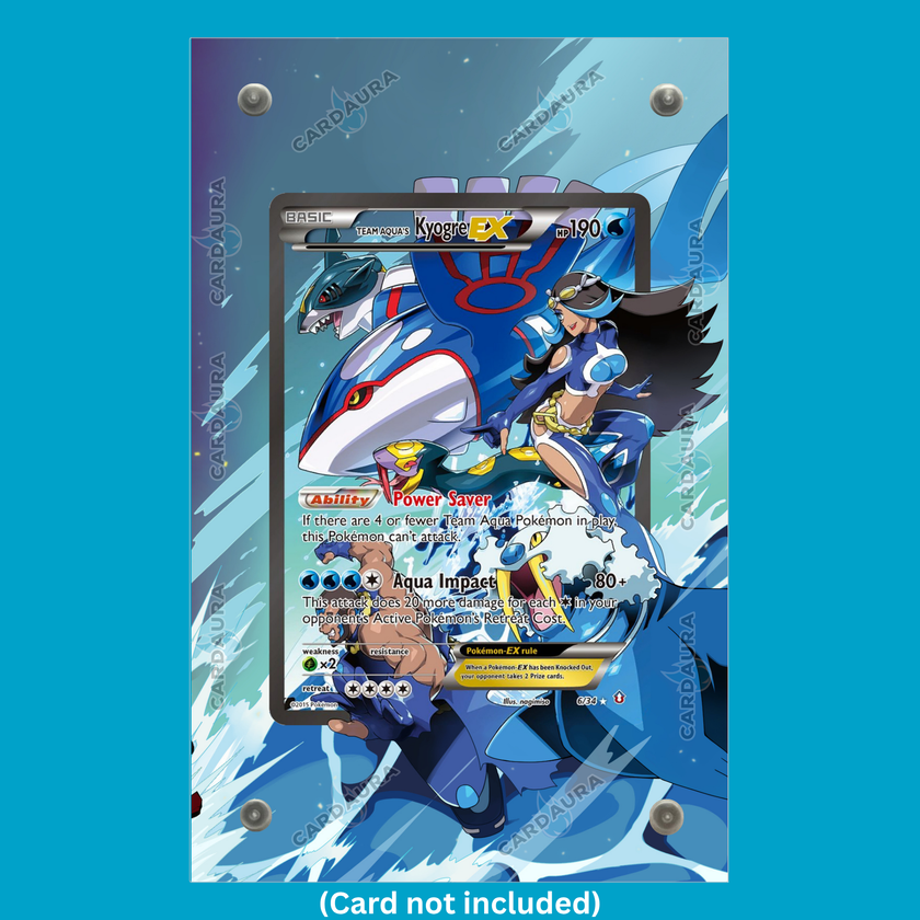 Team Aqua Kyogre EX 6/34 Double Crisis (Ungraded) Display Case