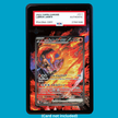 Team Rocket's Moltres ex 229/182 Destined Rivals (Graded) Display Case