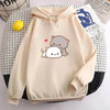 Teen's Candy Colors Cute Kawaii Loose Hoodie Sweater