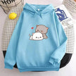 Teen's Candy Colors Cute Kawaii Loose Hoodie Sweater