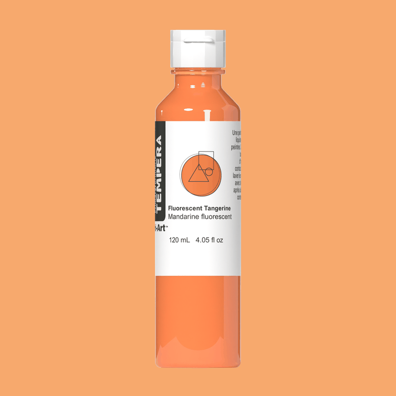 Primary Liquid Tempera - Fluorescent Tangerine