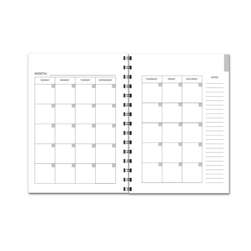 Golden Sunflower 12 Month Undated Planner