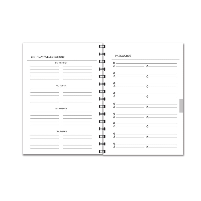 Golden Sunflower 12 Month Undated Planner