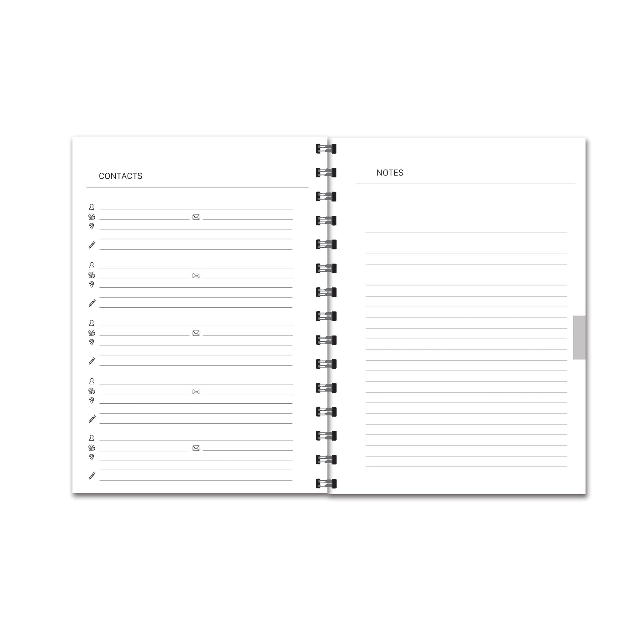 Golden Sunflower 12 Month Undated Planner