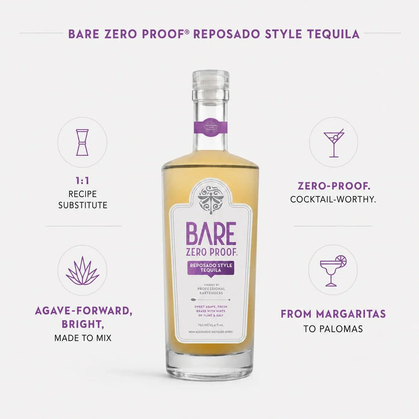 BARE Zero Proof - 0.0% Reposado Style Tequila
