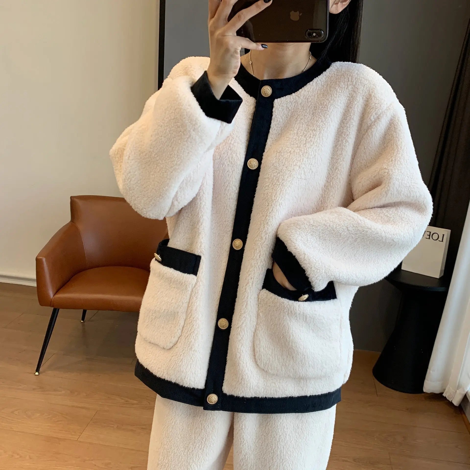 Texture Soft Glutinous Little Fragrant Pajamas Suit For Women
