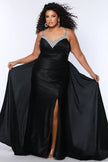 sleevless plus size dress