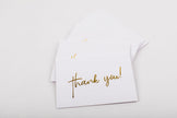 Simple Thank You - Gold/White