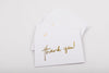Simple Thank You - Gold/White