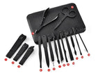 The Factory Manicure Black Stainless Steel High-end Set of 15 Nail Clippers