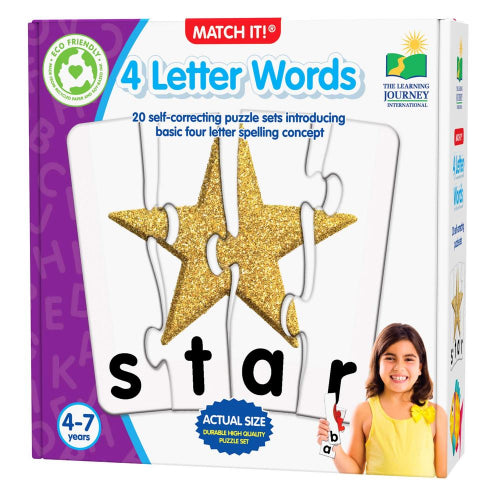 The Learning Journey - MATCH IT! - 4 LETTER WORDS