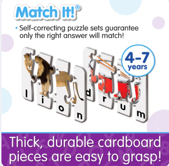 The Learning Journey - MATCH IT! - 4 LETTER WORDS