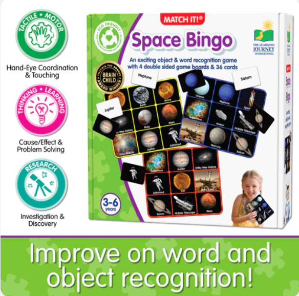 The Learning Journey - MATCH IT! BINGO - SPACE