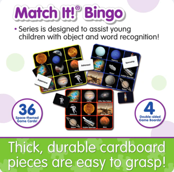 The Learning Journey - MATCH IT! BINGO - SPACE