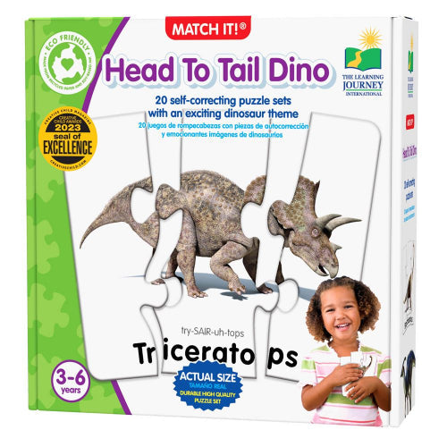 The Learning Journey - MATCH IT! - DES DINOSAURES DE LA TÊTE À LA QUEUE