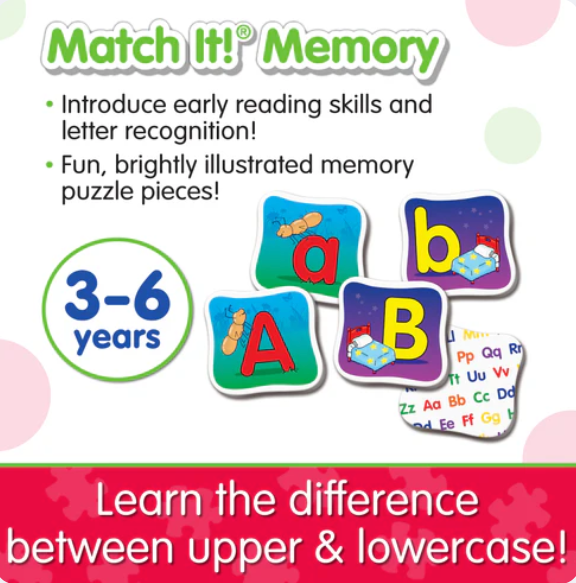 The Learning Journey - MATCH IT! MEMORY - ALPHABET