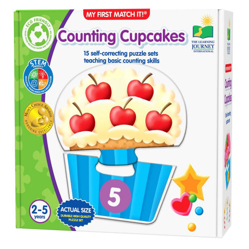 The Learning Journey - MY FIRST MATCH IT! - COUNTING CUPCAKES